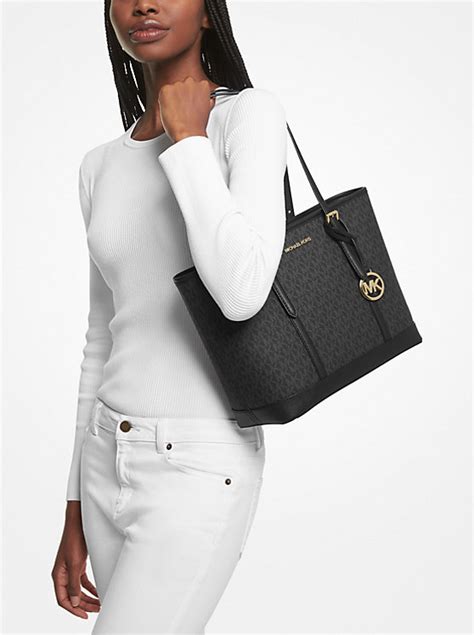 michael kors jet set punkt ost west top zip tote|Michael Kors zip tote.